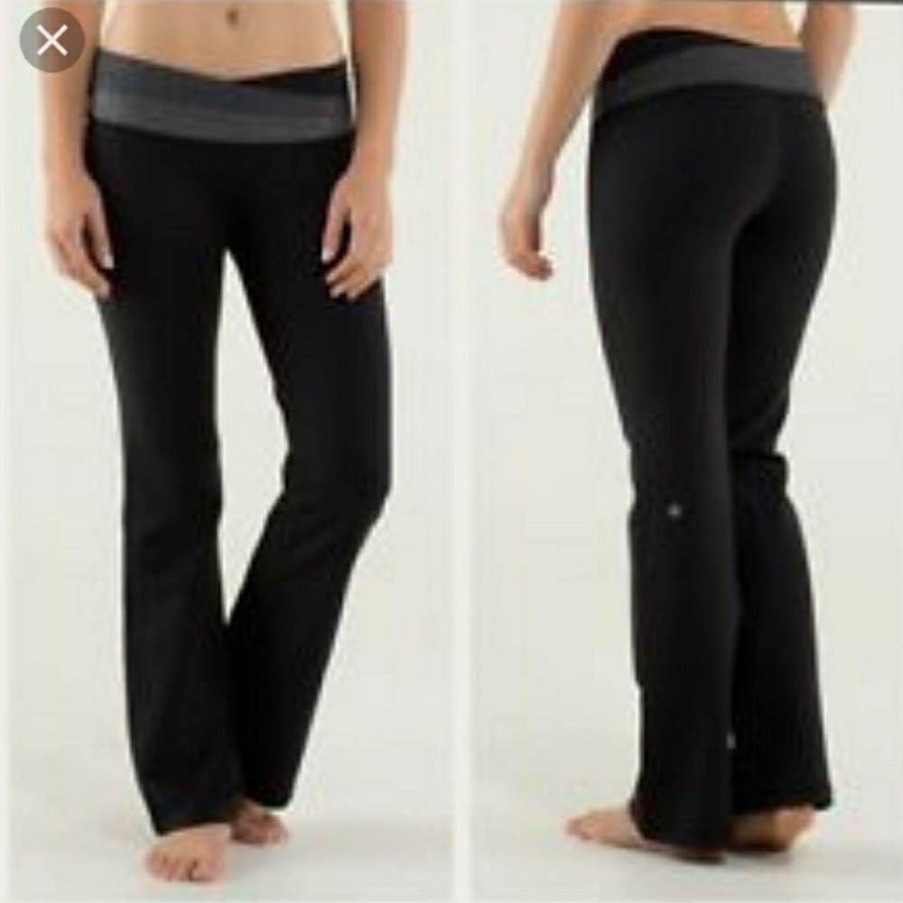 Lululemon Athletica Black Gray Size 4 Astro Pants